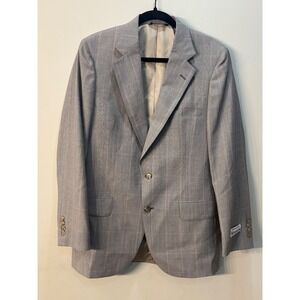 New Racquet Club for Dillard's Blazer Sport Coat Two Button Gray Wool Mens 39R‎